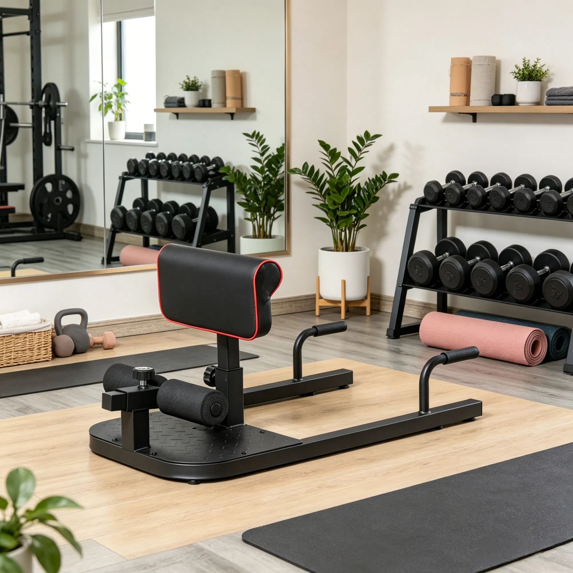 All In One Gym Home Equipment - Máquina de sentadillas, abdominales y flexiones