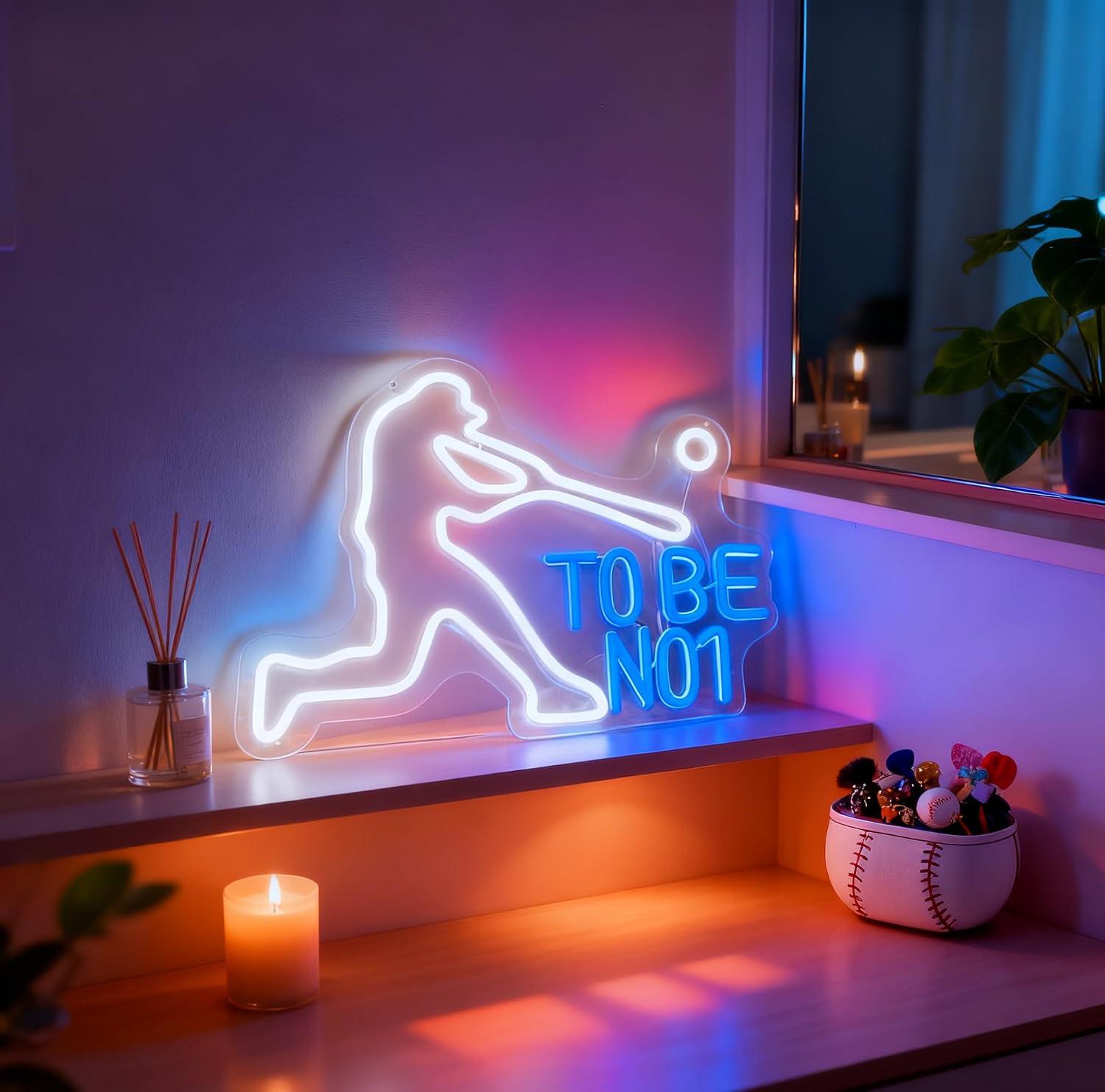 Letrero de neón To Be No1, luz - Home Gym Neon Sign reseña y precio