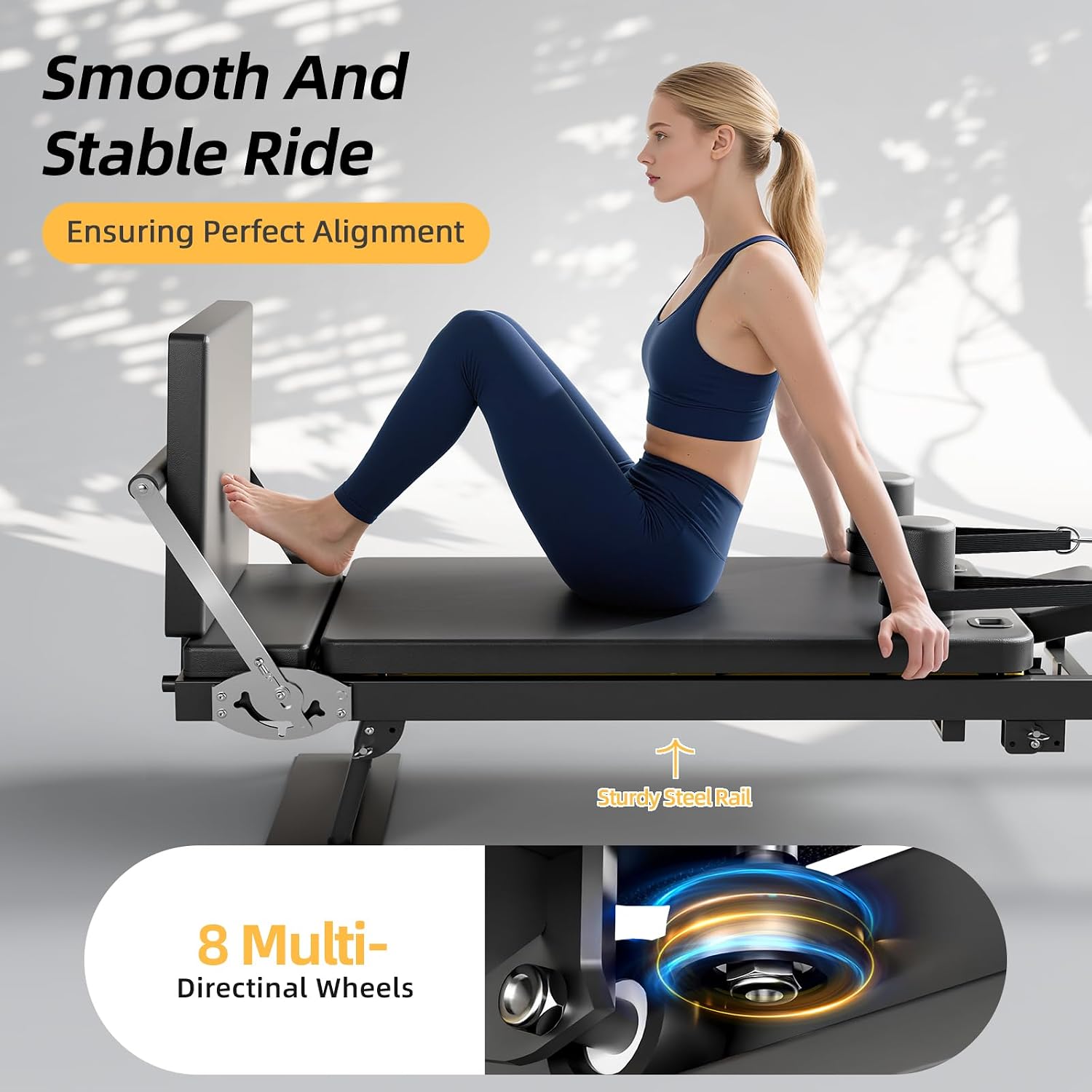 Máquina de Pilates Plegable, E - Leg Home Gym Workout reseña y precio